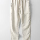Houndstooth Jacquard Cuban Shirt & Straight Leg Linen Pants
