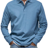 LUXURY LONG-SLEEVED POLO SHIRT