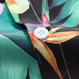 Tropical Flowers Print Button Up Shirt & Swim Shorts