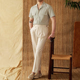 Ischia Cotton Seersucker Short Sleeve Shirt