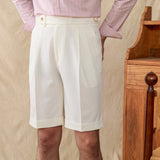 Camogli Seersucker Pleated Bermudas
