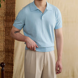 St. Tropez Knit Cotton Blend Polo Shirt