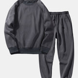 Basic Crew Neck Sweatshirt & Jogger Pants