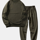 Basic Crew Neck Sweatshirt & Jogger Pants
