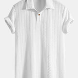 Short Sleeve Jacquard Polo