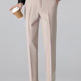 Geometric Knit V Neck Polo Shirt & Slim Fit Tapered Trousers