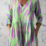 Lyla | Long Blouse with V-Neck