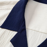 Textured Contrast Cuban Shirt & Straight Leg Pants