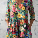 Angel | Long Blouse with V-Neck