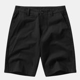 Wave Jacquard Knit V Neck Polo Shirt & Cotton Chino Shorts