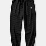 Short Sleeve Waffle Shirt & Drawstring Waffle Jogger Pants
