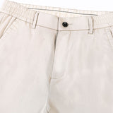 Elastic Waist Straight Leg Trousers