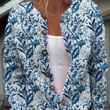 TIVERLY™ | VINTAGE FLORAL BUTTON-FRONT CARDIGAN