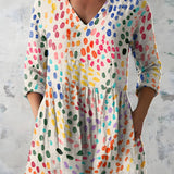Everlee | Long Blouse with V-Neck