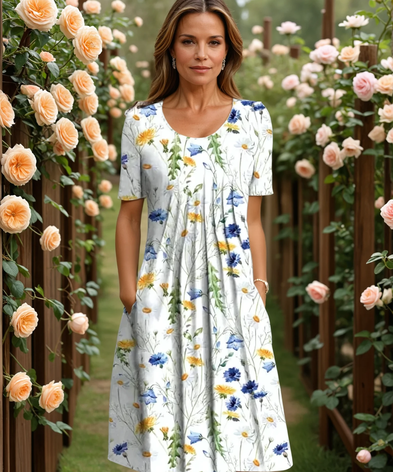 GEORGINA | ELEGANT DRESS WITH TUMMY COVERAGE