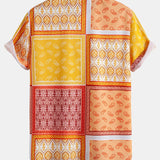 Paisley Border Button Up Shirt
