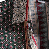Elephant Geometric Print Shirt & Linen Cotton Blend Cropped Pants
