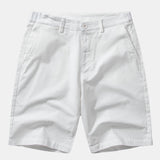 Wave Jacquard Knit V Neck Polo Shirt & Cotton Chino Shorts