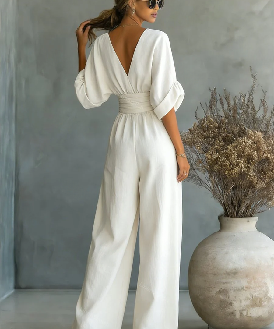 Sofia | Effortless V-Neck Jumpsuit