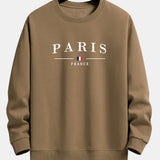 Paris Print Relax Fit Crew Neck Sweatshirt & Jogging Pants