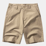 Wave Jacquard Knit V Neck Polo Shirt & Cotton Chino Shorts