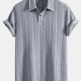 Short Sleeve Jacquard Polo