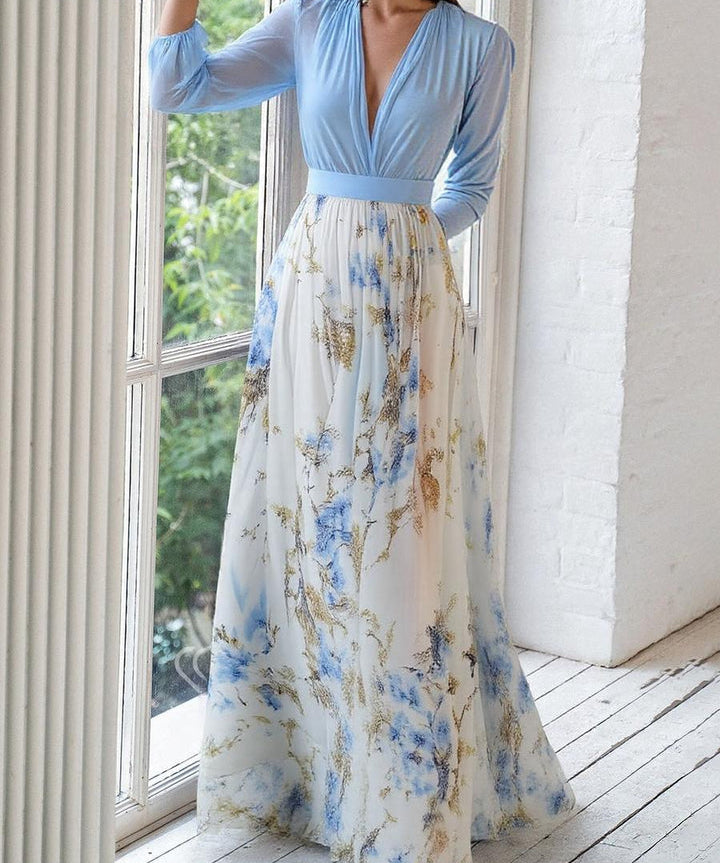 Sarah | Elegant Floral Maxi Dress