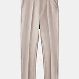 Geometric Knit V Neck Polo Shirt & Slim Fit Tapered Trousers