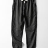 Waffle Button Up Shirt & Straight Leg Linen Pants
