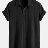 Short Sleeve Jacquard Polo