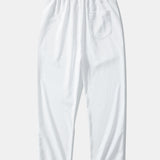 Wrinkle Textured Straight Leg Pants