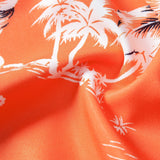 Palm Tree Tropical Flora Print Button Up Shirt