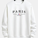 Paris Print Relax Fit Crew Neck Sweatshirt & Jogging Pants