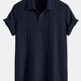 Short Sleeve Jacquard Polo