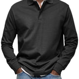 LUXURY LONG-SLEEVED POLO SHIRT