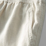 Short Sleeve Stand Collar Shirt & Straight Leg Linen Pants