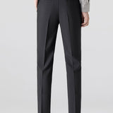Geometric Knit V Neck Polo Shirt & Slim Fit Tapered Trousers