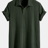 Short Sleeve Jacquard Polo