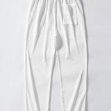 Muscle Fit Ribbed Arc Hem T-Shirt & Straight Leg Ribbed Pants