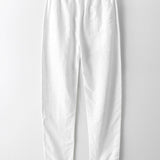 Linen Look Striped Button Up Shirt & Straight Leg Linen Pants