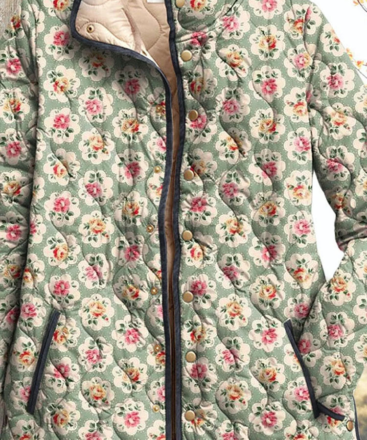ELEANOR | VINTAGE ROSE QUILTED JACKET