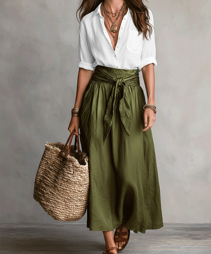 Effortless Elegance Boho Skirt Set