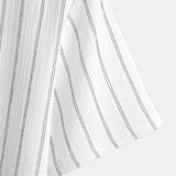 Stripe Textured Arc Hem T-Shirt