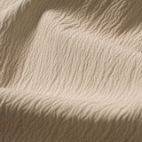 Wrinkled Textured V Neck Shirt