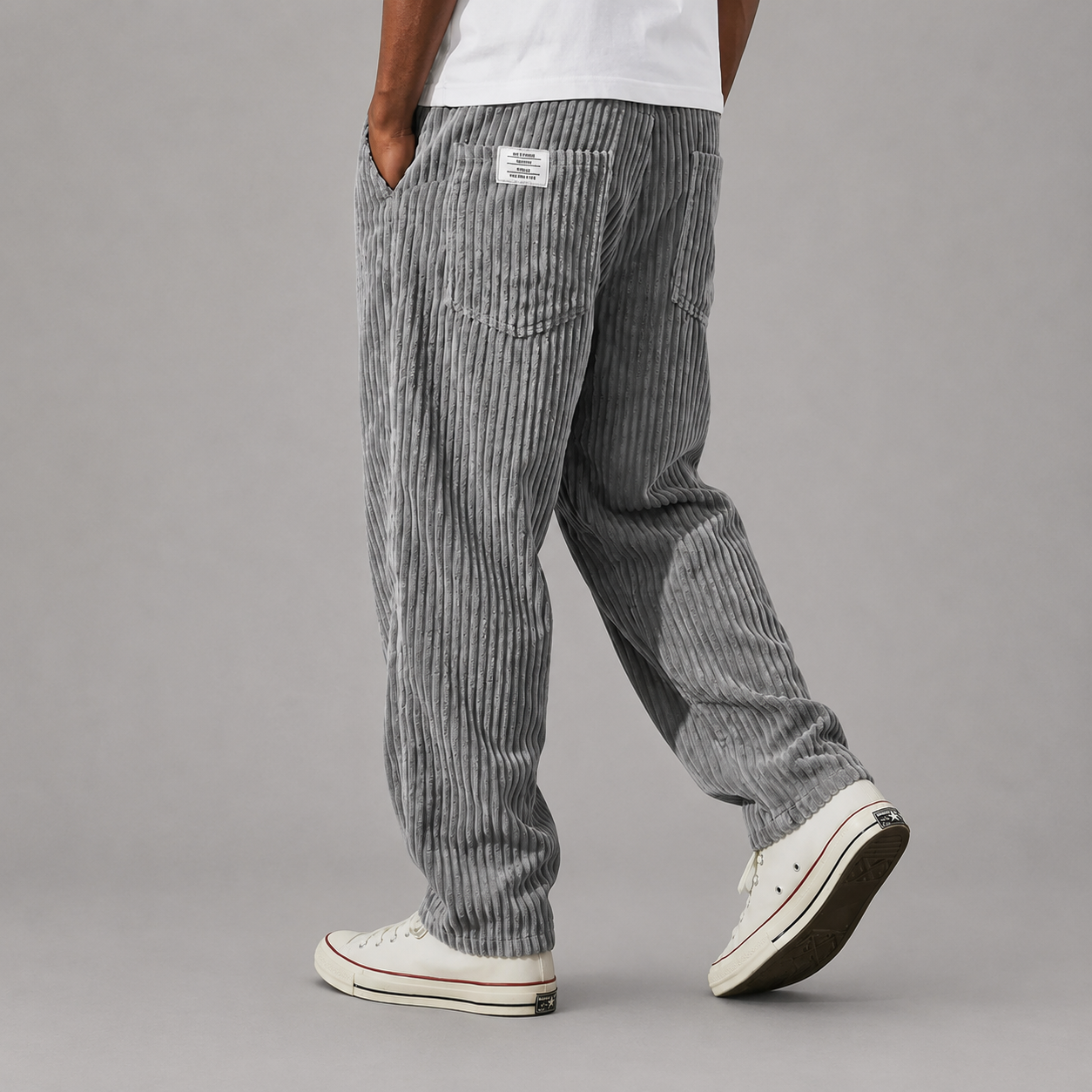 Adriano - Pantalones de Terciopelo Acanalado