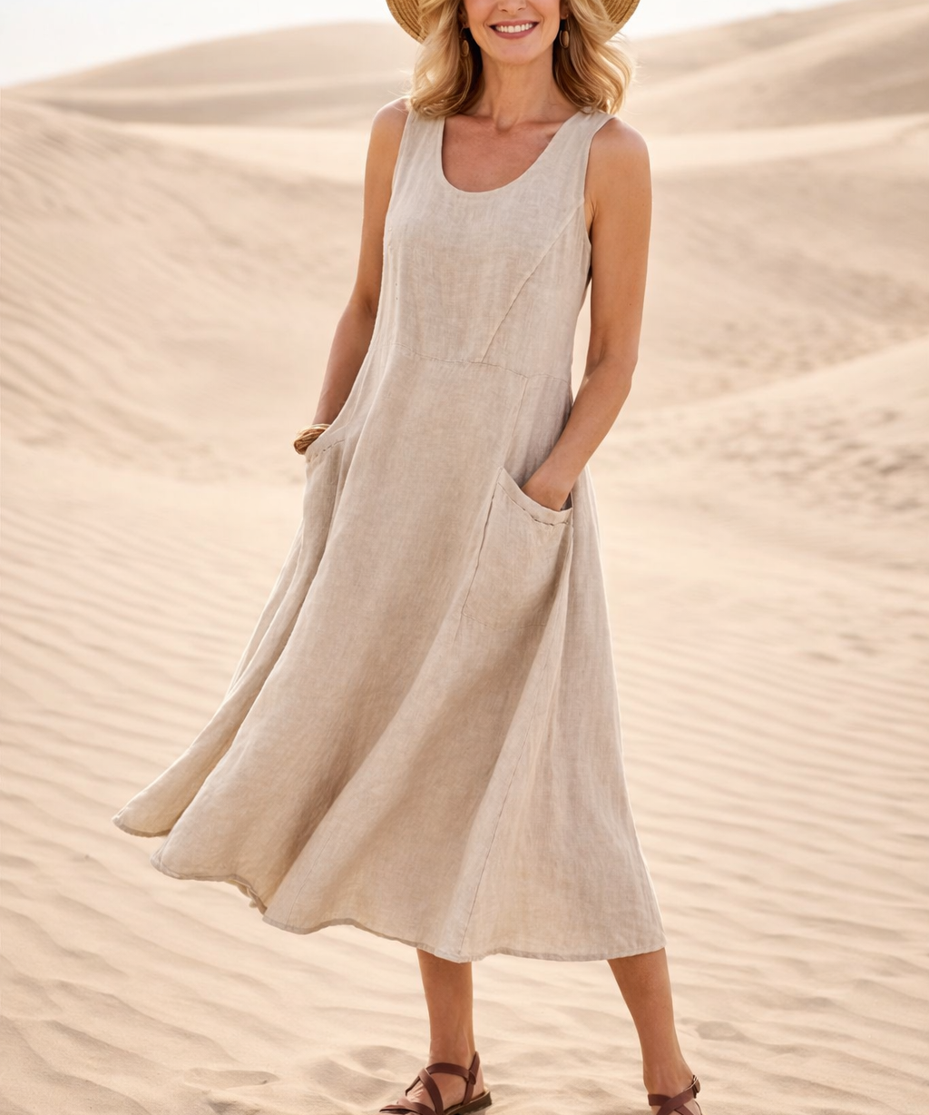 LUNA | COMFORTABLE A-LINE MIDI DRESS