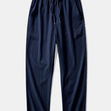 Wrinkle Textured Straight Leg Pants