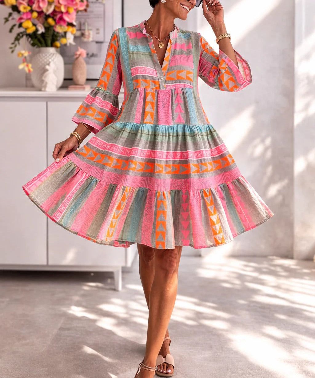 Aurabelle™ Timeless Vintage Grace Midi Dress