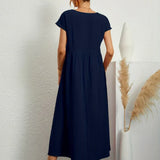 Gabrielle™ — Flowing Midi Dress with Timeless Elegance