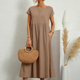 Gabrielle™ — Flowing Midi Dress with Timeless Elegance